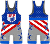 2023 Veterans World Team Singlet - Blue