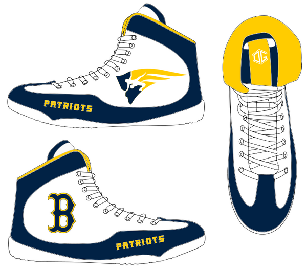 Birmingham HS OG "Re-Shot" Wrestling Shoes