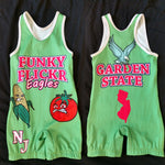 Funky Flickr Eagles NJ Garden State singlet (green)