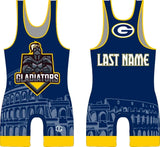 Gridley Gladiators wrestling singlet