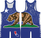 California Wrestling singlet (blue)